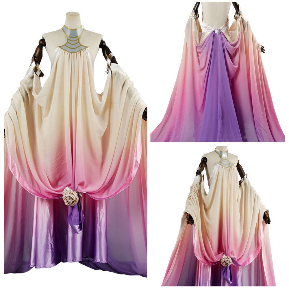 Star Wars 3 Revenge Sith Padme Amidala Naberrie Roleplay Purple Lake Long Dress - Bild 10 von 11