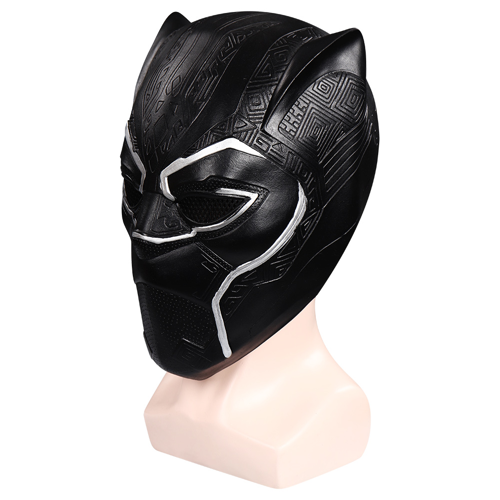 Captain America Black Panther T‘Challa Cosplay Costume Halloween Jumpsuit+Mask - Picture 25 of 32