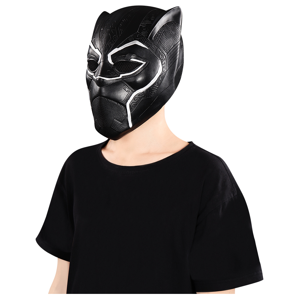 Captain America Black Panther T‘Challa Cosplay Costume Halloween Jumpsuit+Mask - Picture 28 of 32