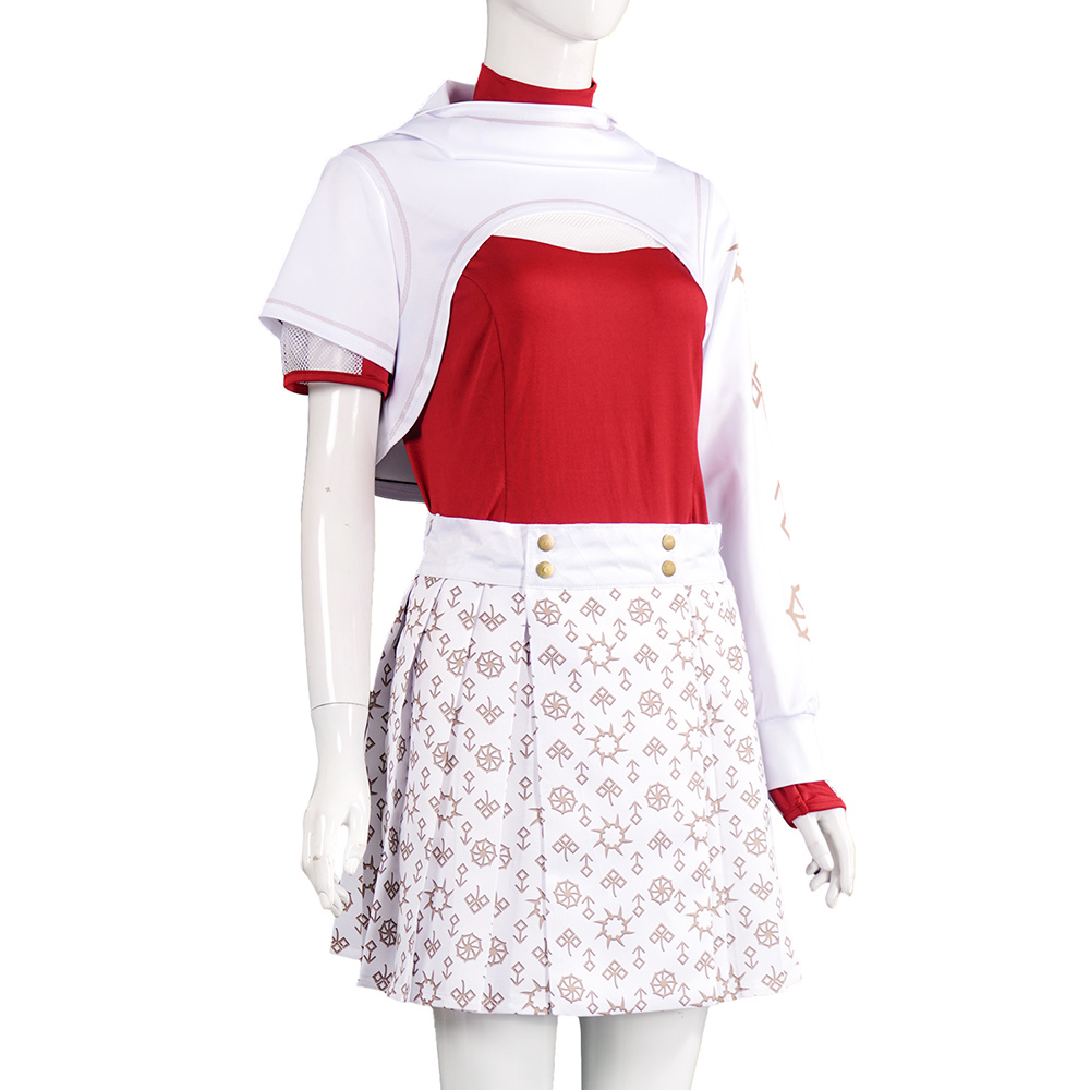 Zombies 4:Dawn of the Vampires Nova Cosplay Skirt Dress Red Gemstone Bracelet AU - Picture 17 of 29