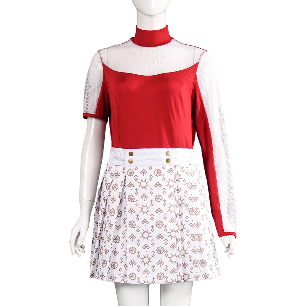 Zombies 4:Dawn of the Vampires Nova Cosplay Skirt Dress Red Gemstone Bracelet AU - Picture 19 of 29