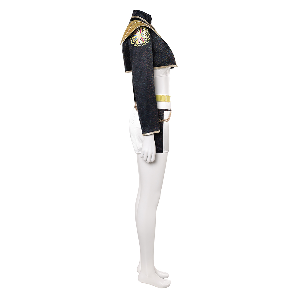 Korean superstar Golden Rumi Women Black Stage Outfit Cosplay Costume+Wig Hair - Picture 19 of 28