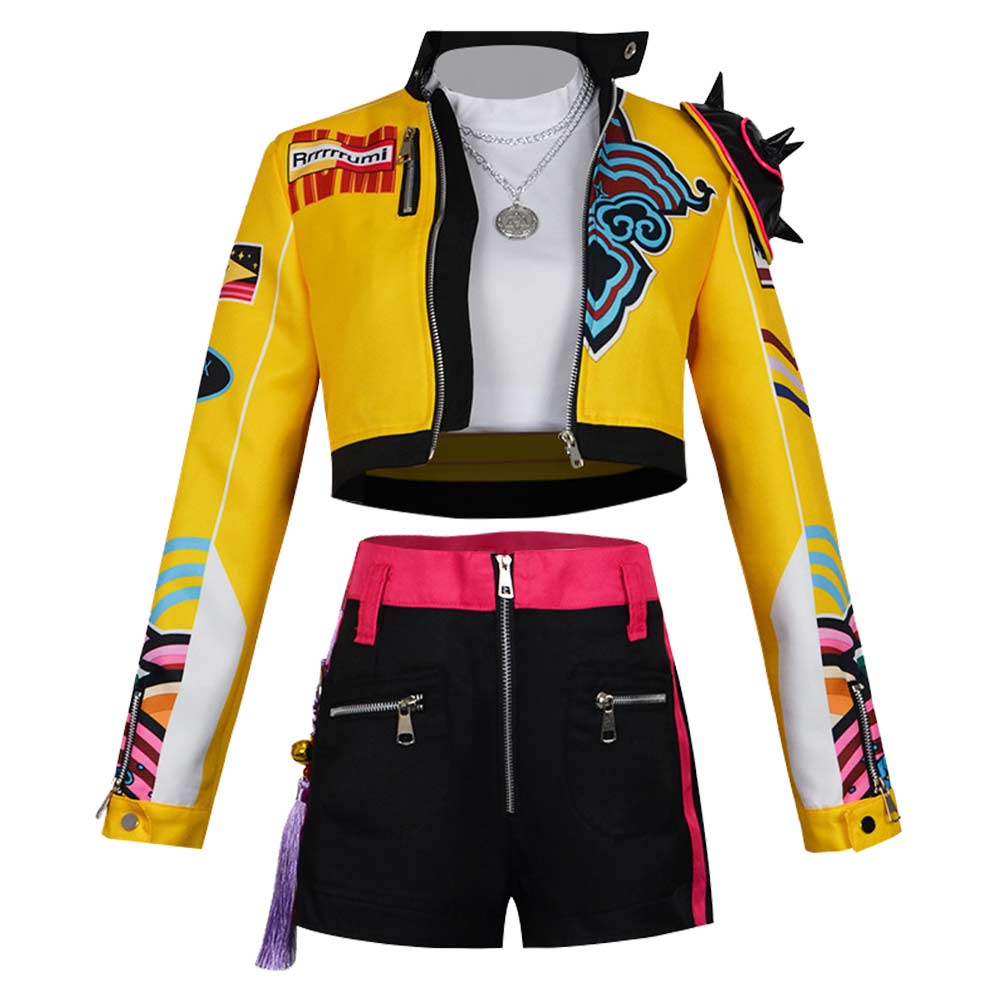 K-P:DH Rumi Cosplay Costume Coat Pant Fancy Dress Kid Women Carnival Party Girl - Picture 16 of 31