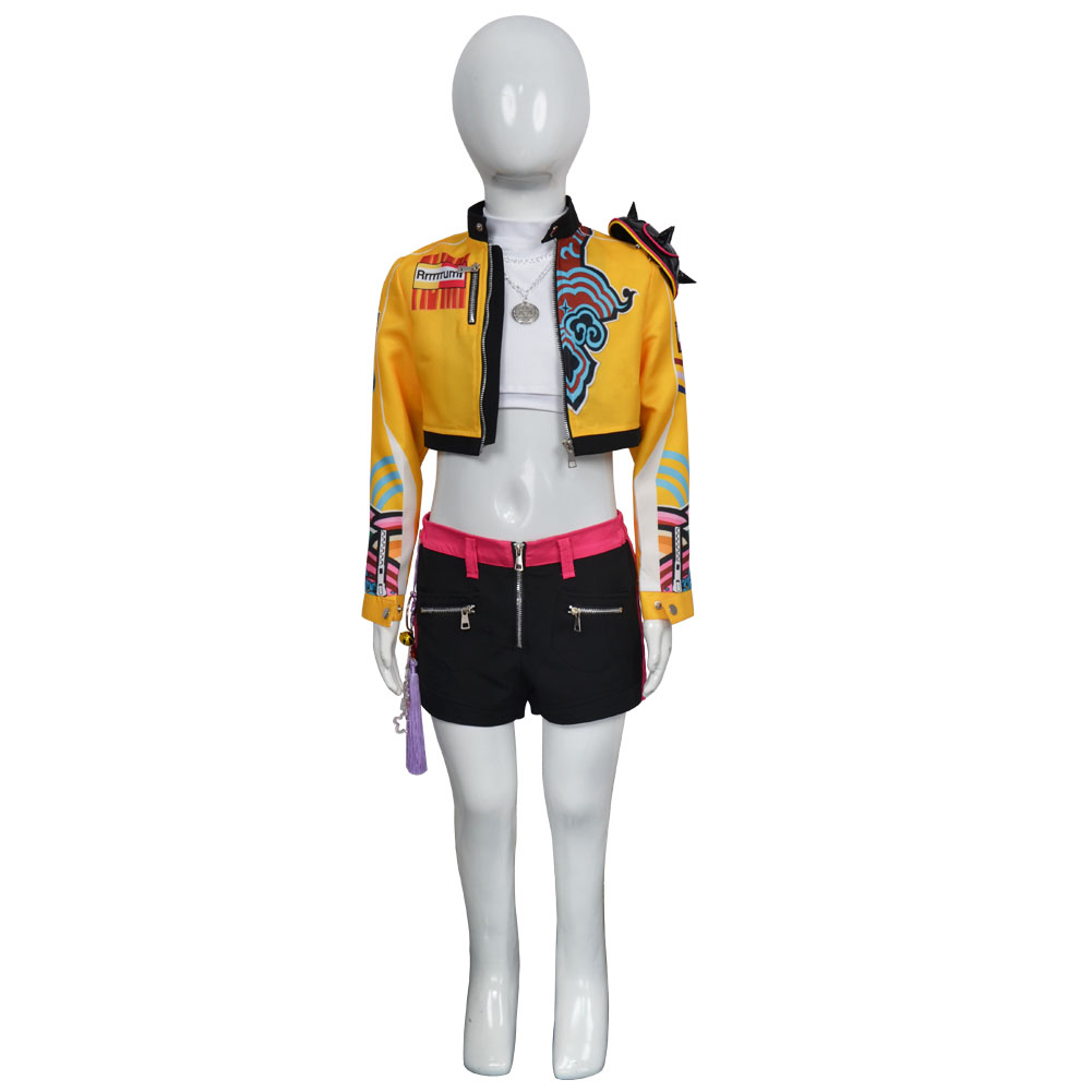 K-P:DH Rumi Cosplay Costume Coat Pant Fancy Dress Kid Women Carnival Party Girl - Picture 25 of 31