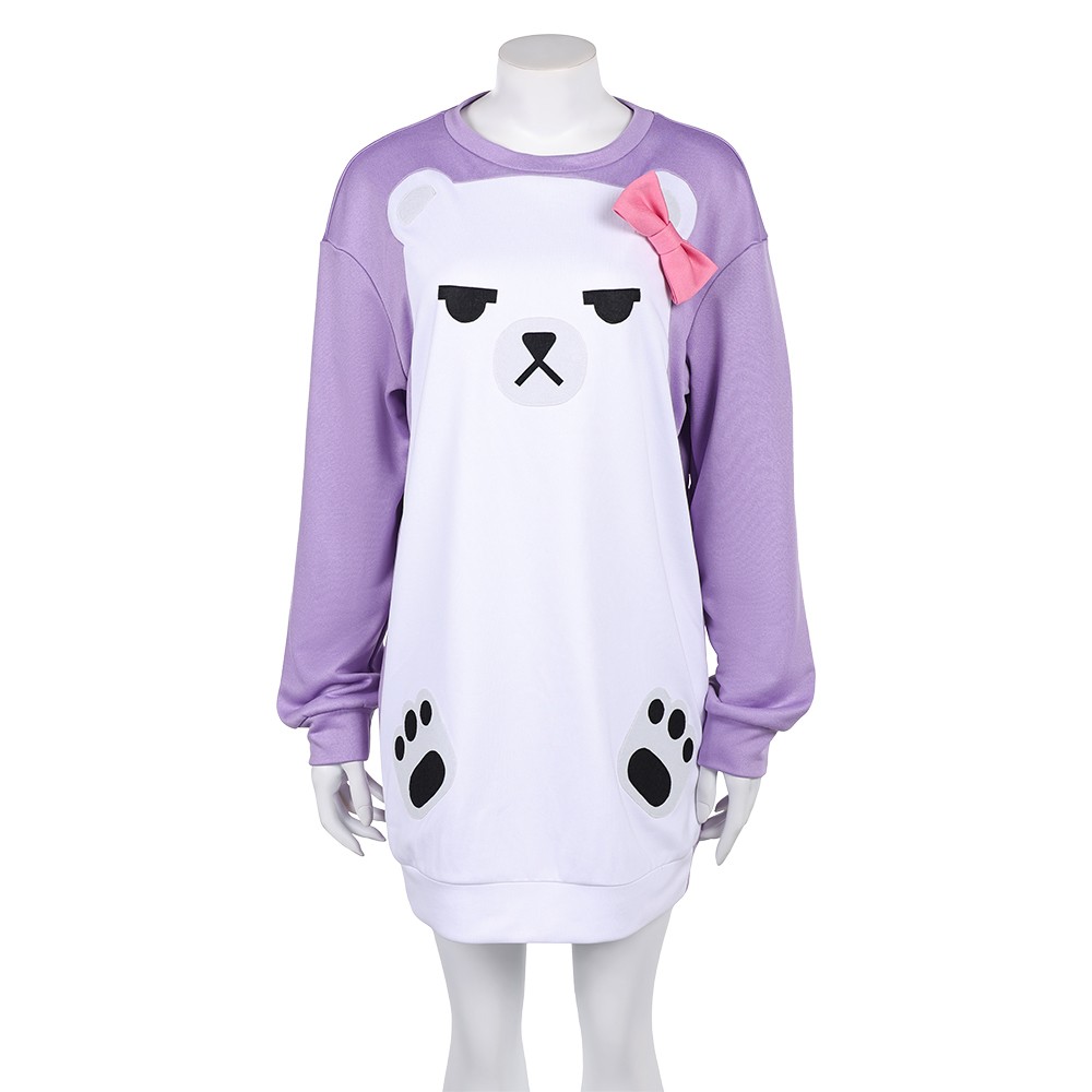 ね*】様 コヤンイサムチョン♡新作ぶさかわお洒落うさ着ぐるみニャンコのラウンドサ Demon Mira Korean Ido Zoy Purple Bear Pajamas superstar Zoey