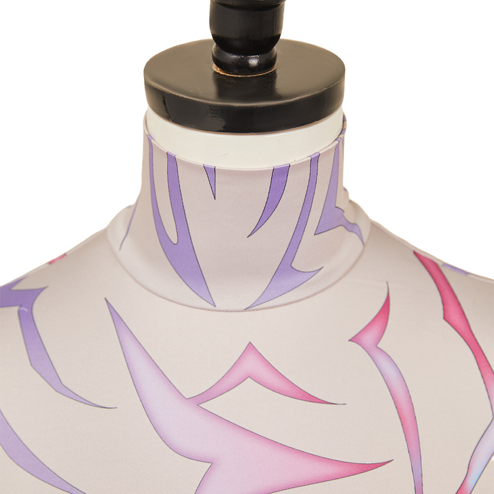 K-P:DH Rumi/Jinu Cosplay Costume Purple Demonic Patterns Tops Shirts Book Week - Picture 17 of 24