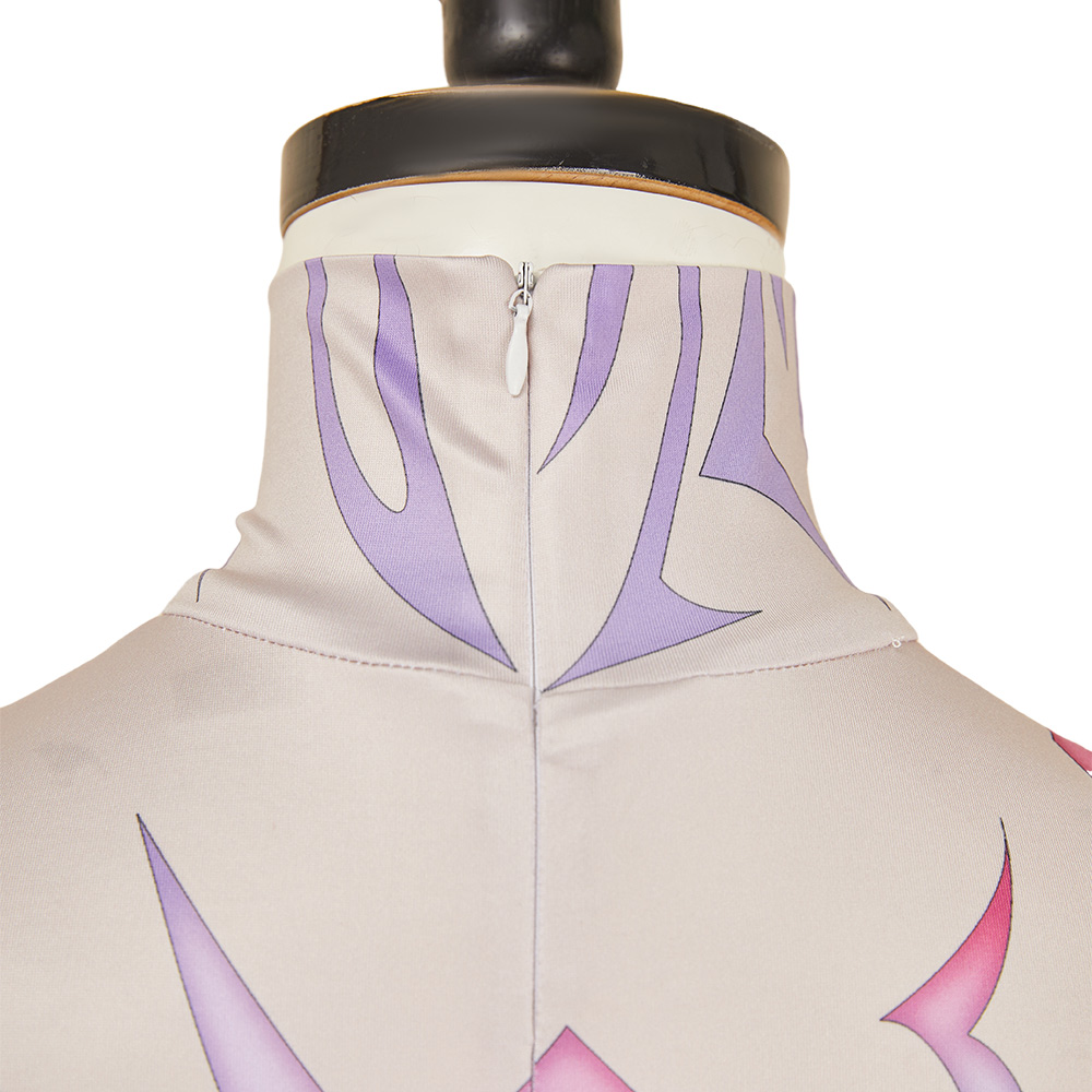 K-P:DH Rumi/Jinu Cosplay Costume Purple Demonic Patterns Tops Shirts Book Week - Picture 20 of 24