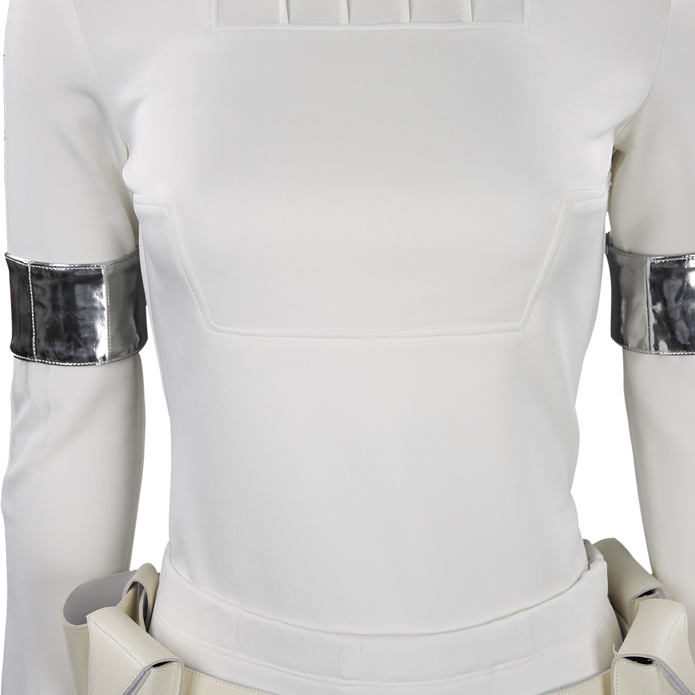 Star Wars Queen Padmé Naberrie Amidala White suit Cloak Blaster Gun prop fullset - Picture 19 of 26