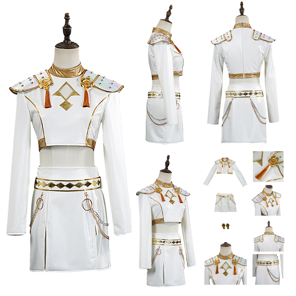 Kids Girls Rumi Mira Zoey Cosplay Costume Halloween Party Fancy