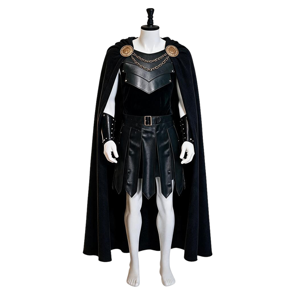 Ody King Agamemnon Knight Cosplay Halloween Cloak Medieval Uniform Suit Full Set - Produktbild 5