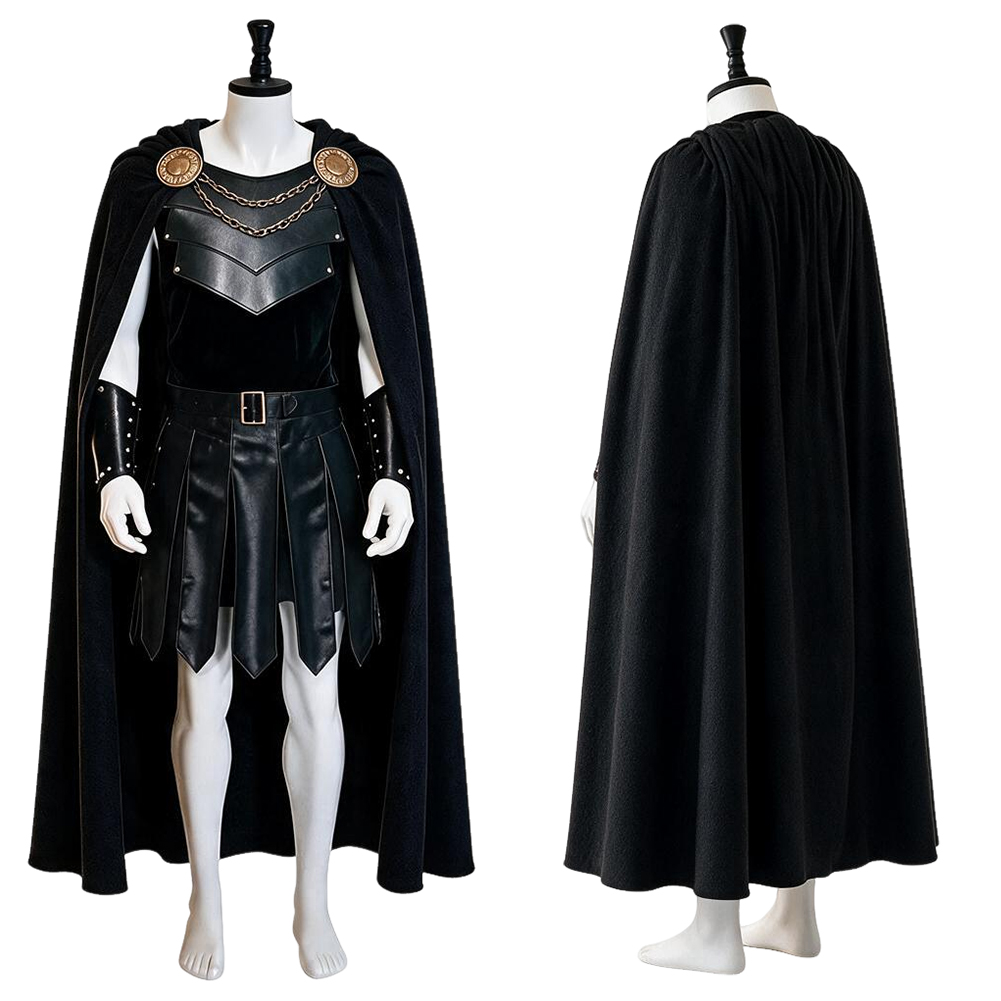 Ody King Agamemnon Knight Cosplay Halloween Cloak Medieval Uniform Suit Full Set - Produktbild 9