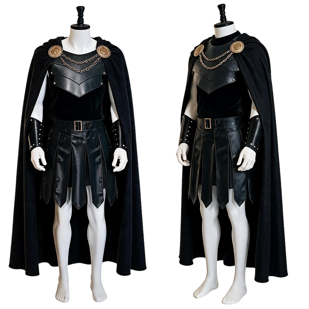 Ody King Agamemnon Knight Cosplay Halloween Cloak Medieval Uniform Suit Full Set - Produktbild 10